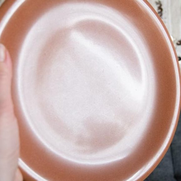 MCM Sterling China by Russel Wright Ripe Apricot Color One 10" Dinner Plate - Picture 2 of 16